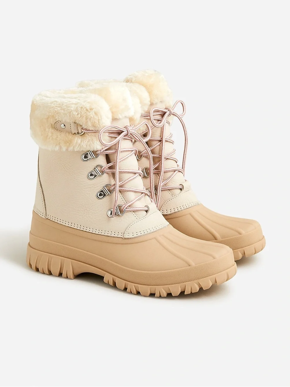 J.Crew Perfect Winter boots H1891 White